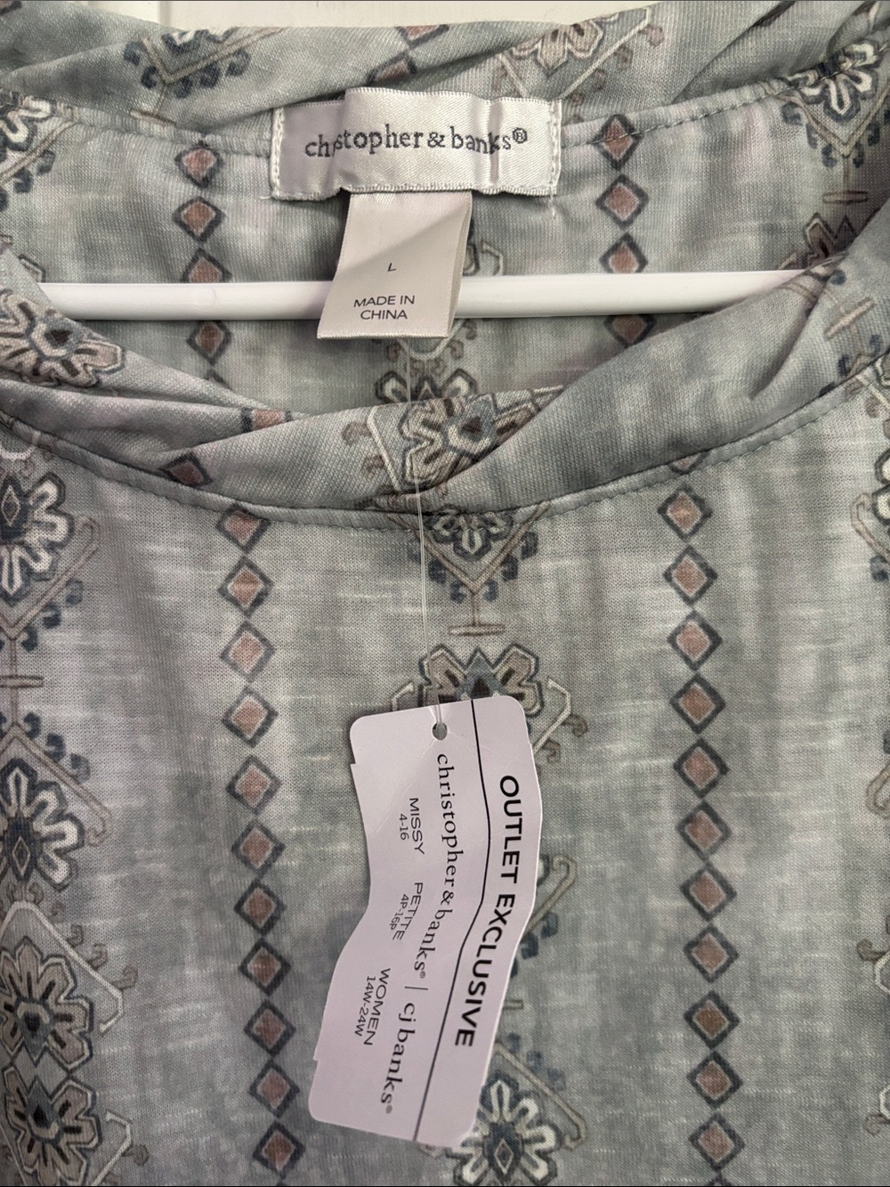 Women’s blouse size large petite - Picture 2 of 5